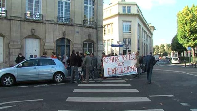 Actions contre les expulsions lors des journées du patrimoine à Caen